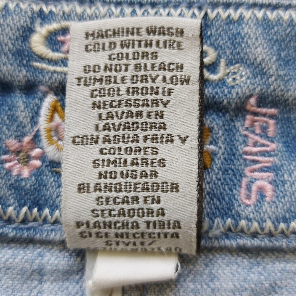 Star Jeans Denim Jacket Size Large Studded Women's Blue Wash Buttons Pockets - Picture 8 of 10